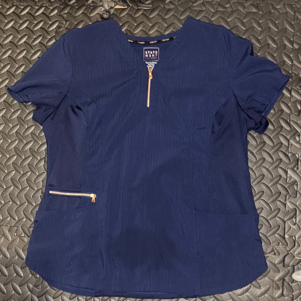Cherokee Women Scrub Top (Navy)